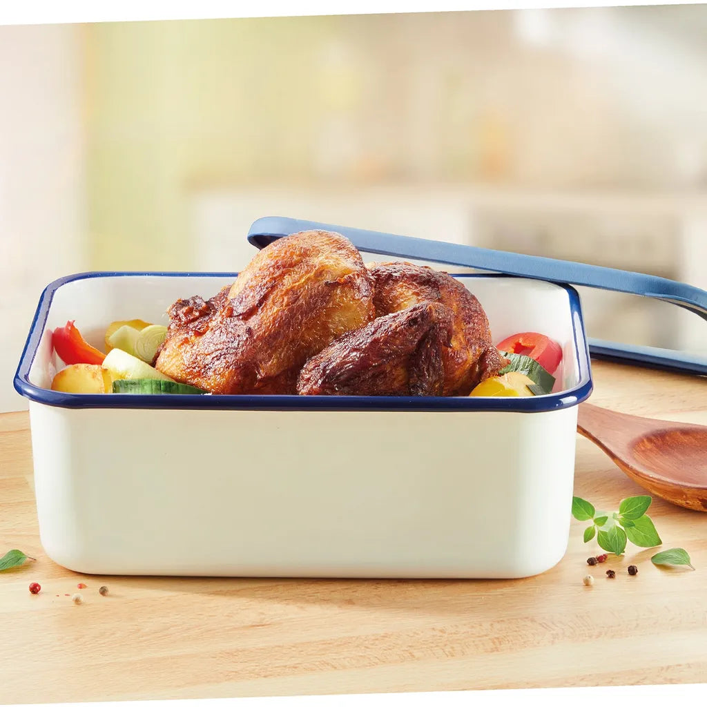  HoneyWare | Classic Line - Frischhaltedose Aus Emaille, Größe XL-hoch, 2,8 Liter
