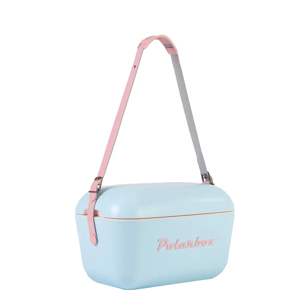  Kühlbox | Passive Kühlbox | Kühltaschen Polar In Retro Vintage Design Aus Kunststoff Mit Polystyrol (Airpop) Thermische Isolierung, 12L In Hellblau