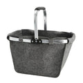  Einkaufskorb Filz Grau 48 X 28 X 29 Cm Platzsparend Faltbarer Filzkorb