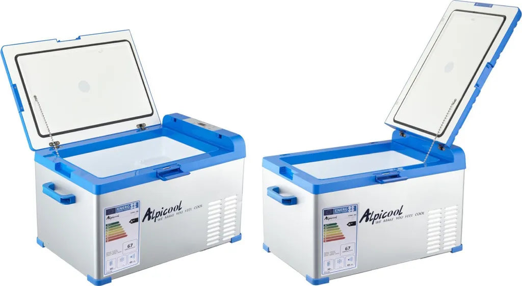  Compass 07090 - Kühlbox ALPICOOL Mit Kompressor 30l 230/24/12V -20°C BLAU