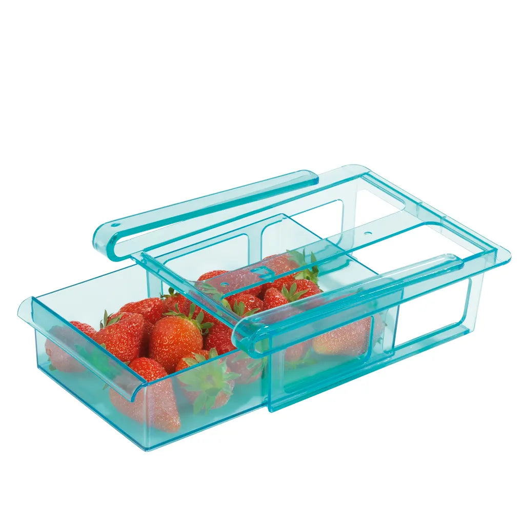  GOURMETmaxx Klemm-Schublade Für Kühlschrank, 3er-Set Schublade Klemm Kühlschrank GOURMETmaxx Zusatzfach Gemüsefach 3er-Set Ordnung