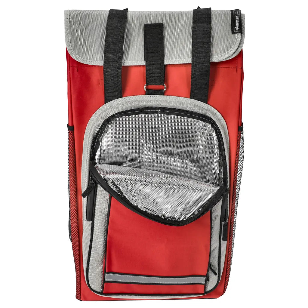  Andersen Shopper Royal Alu Klappbar Mit 3-Speichenrad Ø 25cm Und 62 Liter Tasche Hydro 2.0 Rot Mit Kühlfach
