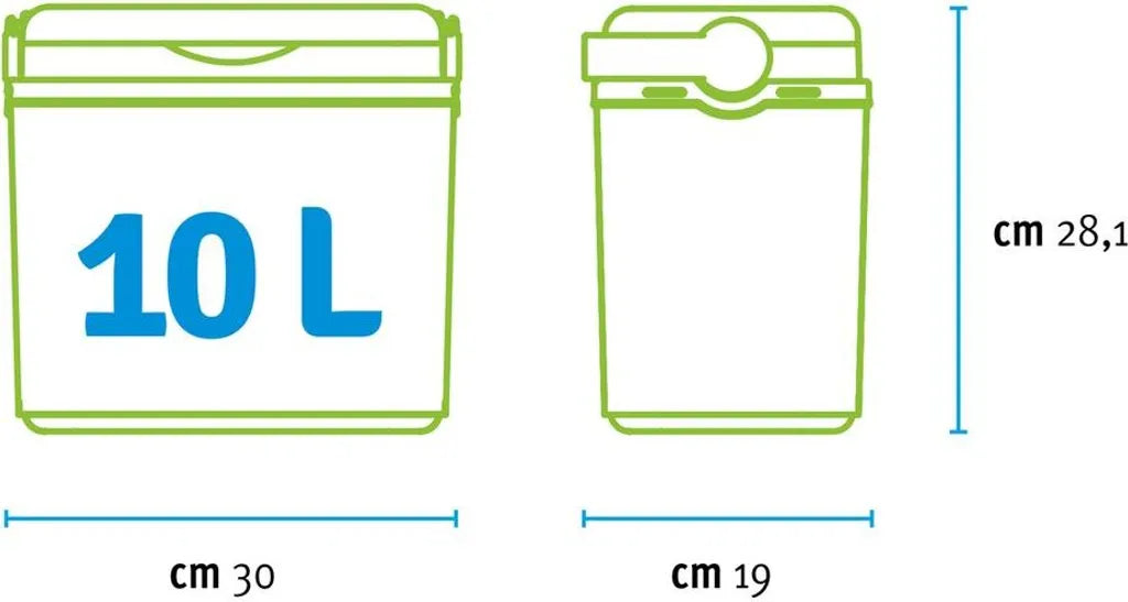  Kühlbox | Passive Kühlbox | Kühltasche 10 Liter, Farbe: Türkis