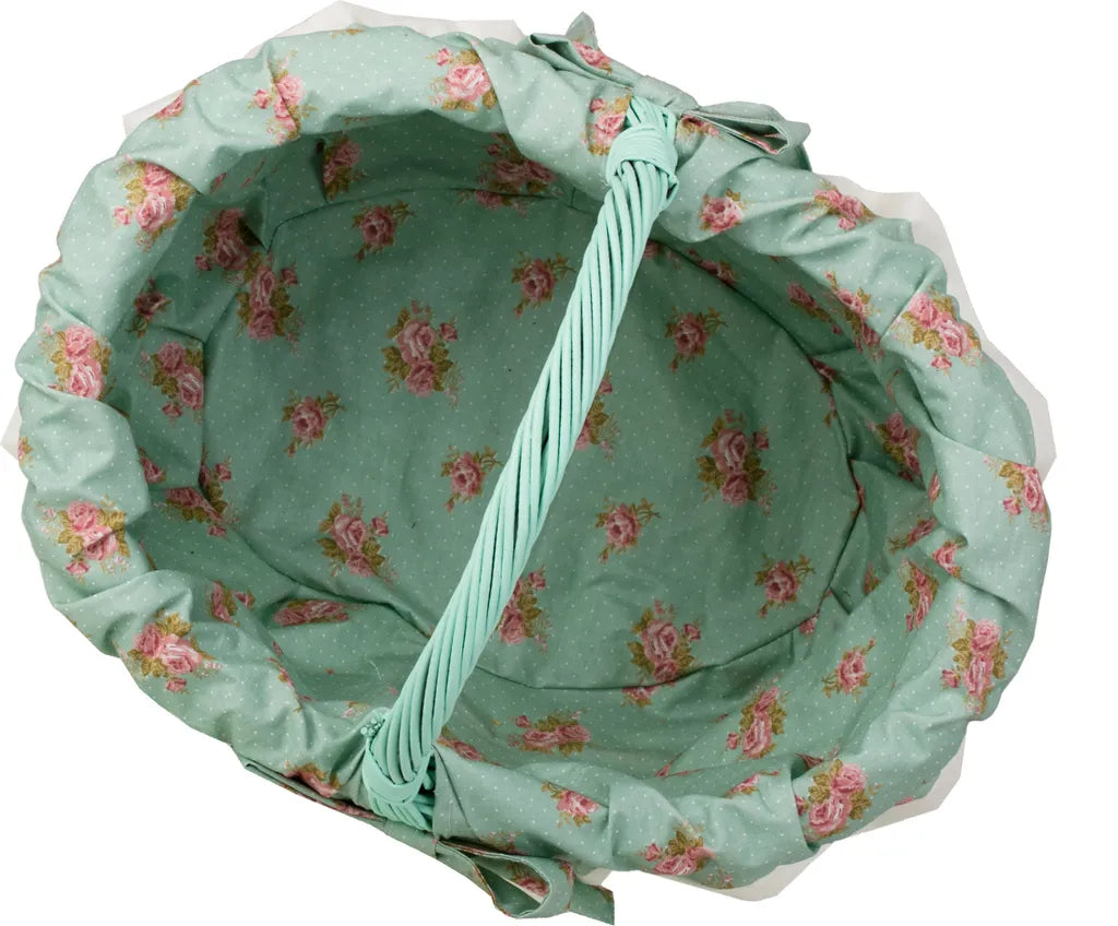  Einkaufskorb / Geschenkkorb Aus Weide, Mint