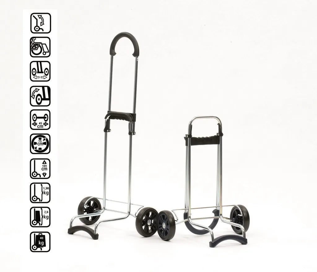  Andersen Shopper Scala Stahl Mit Rad Ø 15 Cm Und 47 Liter Tasche Hera Rot