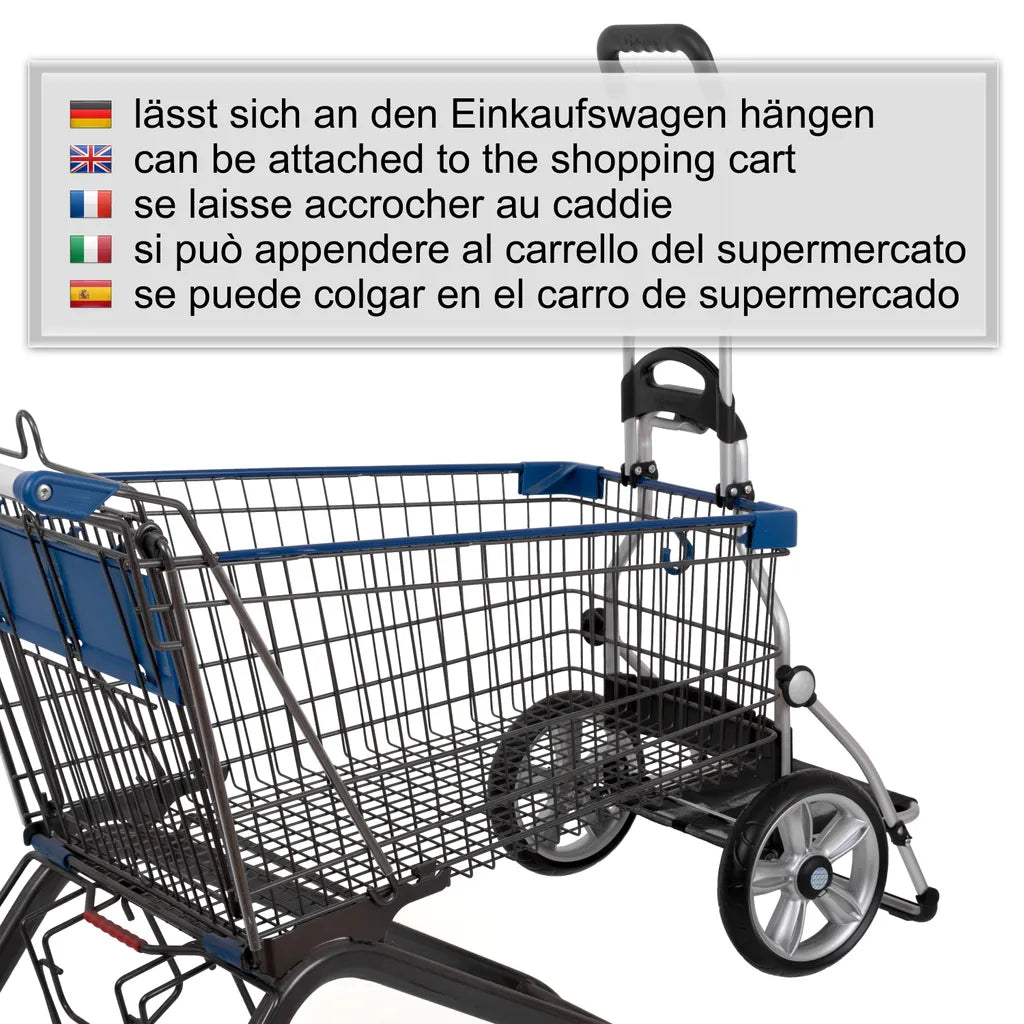  Andersen Royal Shopper Alu Klappbar Mit Kugellagerrad Ø 25 Cm Und 43 Liter Tasche Vektor Grau Mit Kühlfach