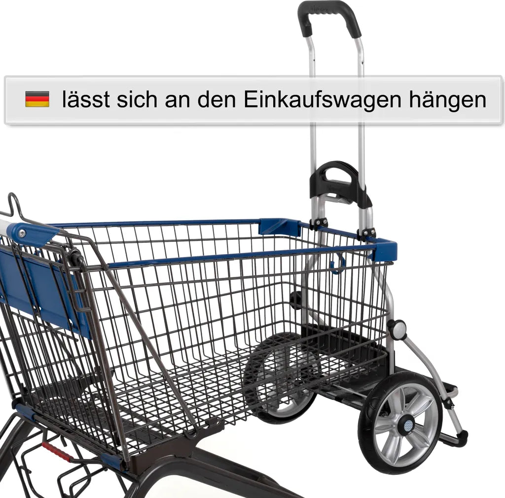  Andersen Royal Shopper Alu Klappbar Mit Kugellagerrad Ø 25 Cm Und 62 Liter Tasche Hydro 2.0 Grau Mit Kühlfach