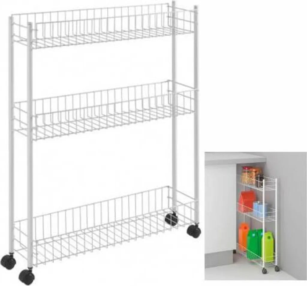 Metaltex Fino Allzweckwagen, 3 Etg. 60x16x72 Cm 341433