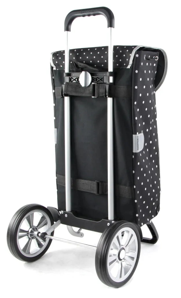  Andersen Shopper Alu Star Höhenverstellbar Mit Rad Ø 20cm Und 41 Liter Tasche Ole Schwarz