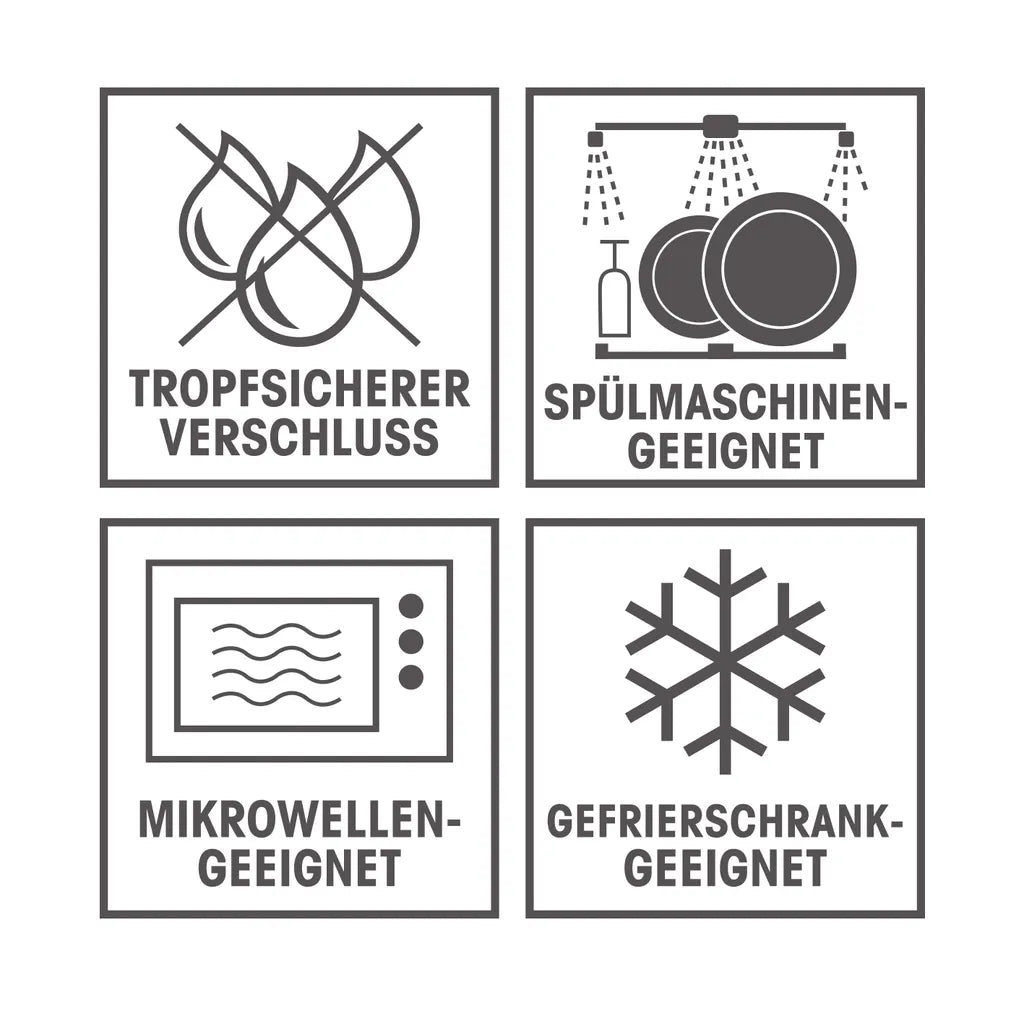  GOURMETmaxx Glas-Frischhaltedosen Klick-it 8-tlg. Frischhaltedosen 4er Set Glas Klick-It Gefrierdosen Lunchbox Brotdose Mikrowelle