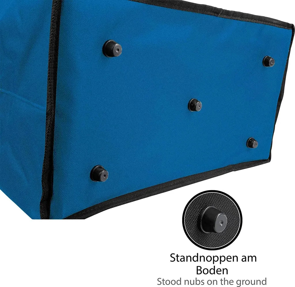  ONVAYA® Einkaufskorb Mit Kühlfunktion | Dunkelblau | 2er Set | Mit Deckel