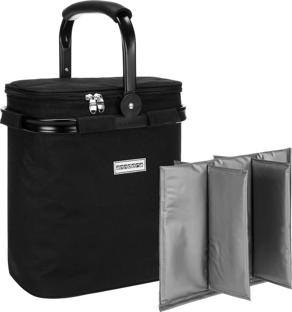  Flaschenträger Für 6 Flaschen Mit Kühlfunktion - Schwarz - Schwarz