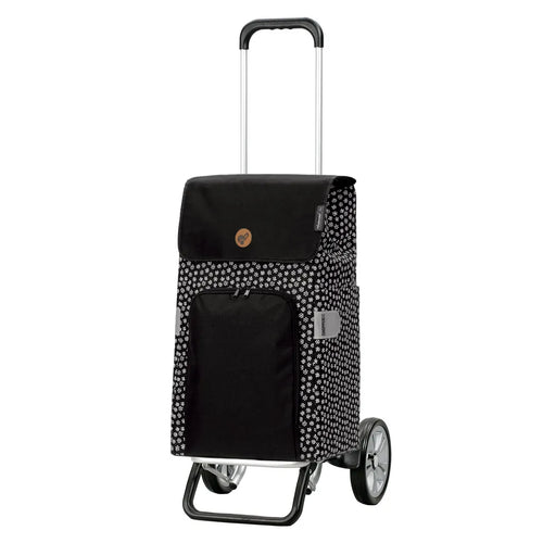  Andersen Shopper Alu Star Höhenverstellbar Mit Rad Ø 20cm Und 47 Liter Tasche Mara Schwarz