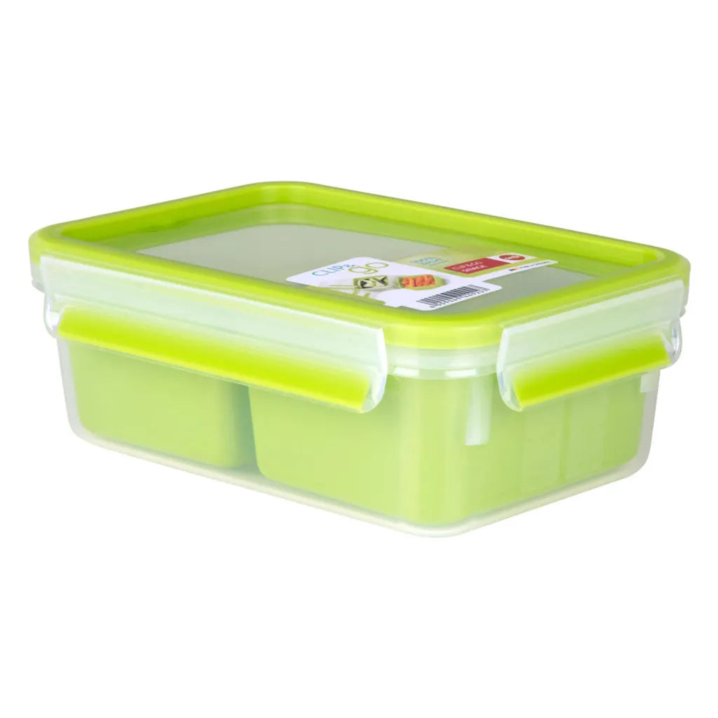  Emsa Snackbox CLIP & GO 0,55 Liter Transparent / Grün