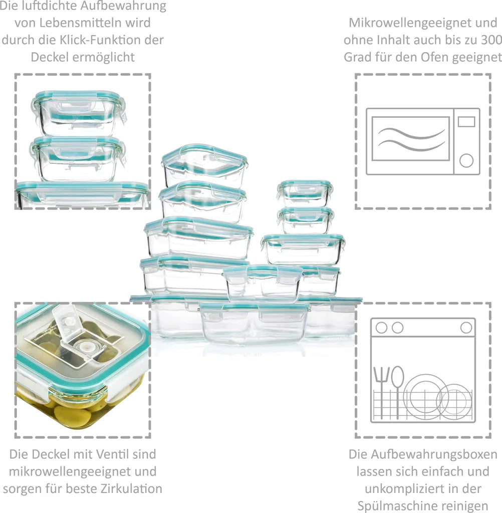  Sänger Frischhaltedosen Set Aus Glas 12er Set