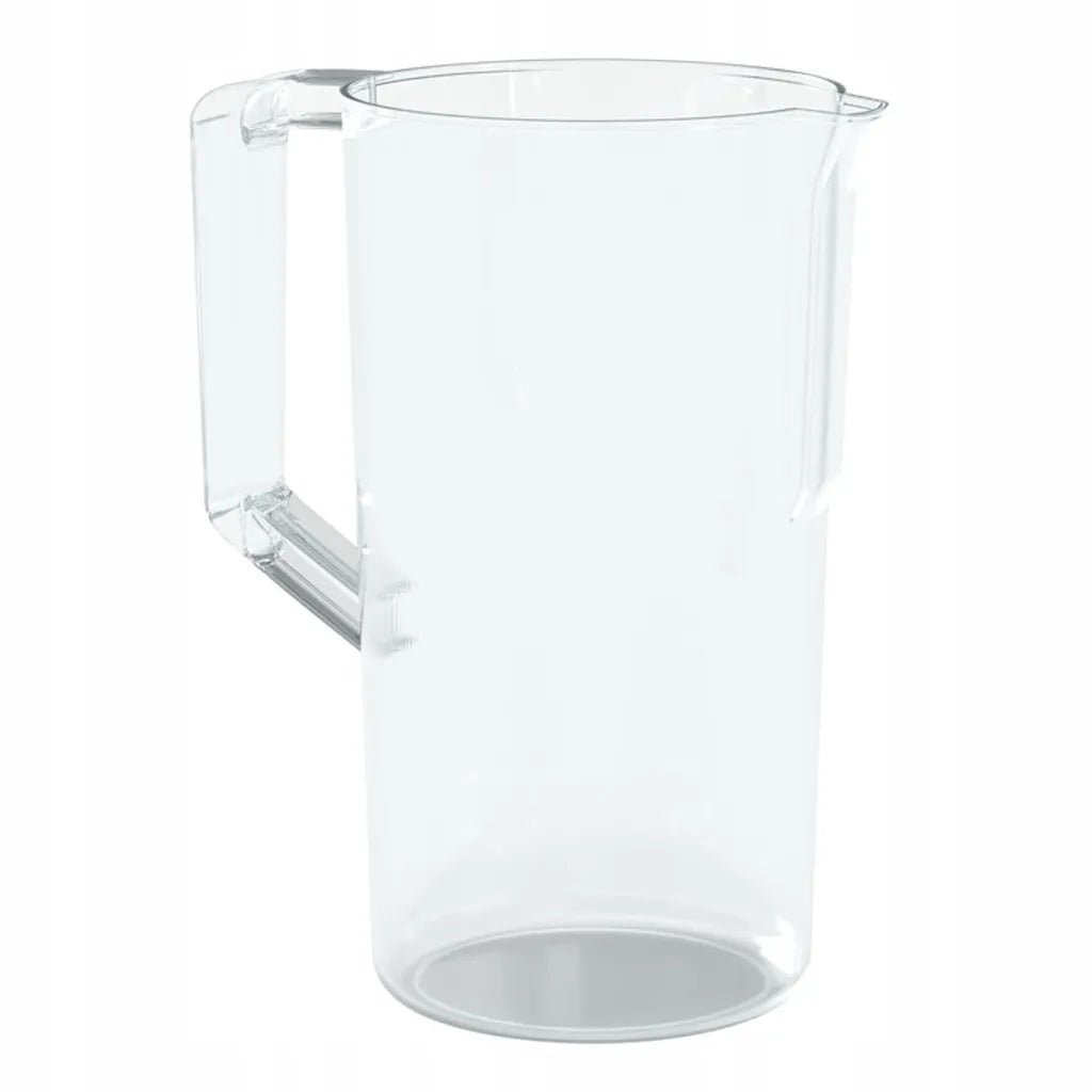  Wessper Basic Wasserfilterkanne 2.5 L, Wasserkaraffe Aus Hochwertigem Kunststoff | Geeignet Für Kalte Getränke Wasser, Saft, Tee, Limonade - Transparent