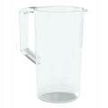  Wessper Basic Wasserfilterkanne 2.5 L, Wasserkaraffe Aus Hochwertigem Kunststoff | Geeignet Für Kalte Getränke Wasser, Saft, Tee, Limonade - Transparent