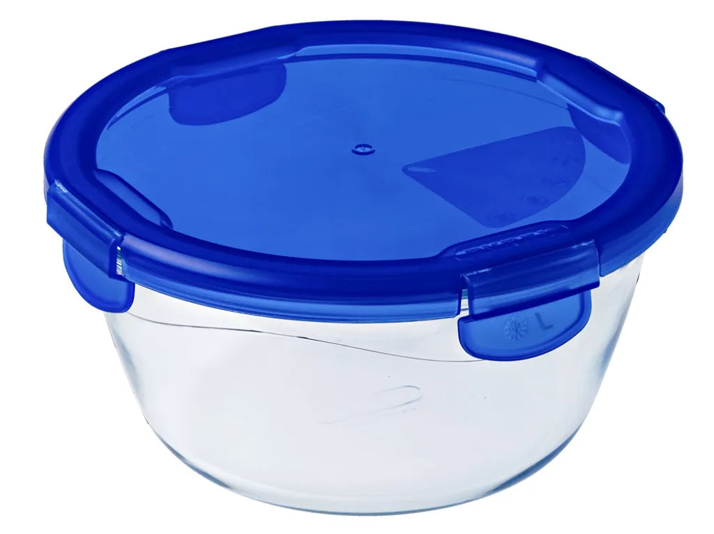  Pyrex Cook & Go Glas Runde Schüssel Mit Deckel 0.7L