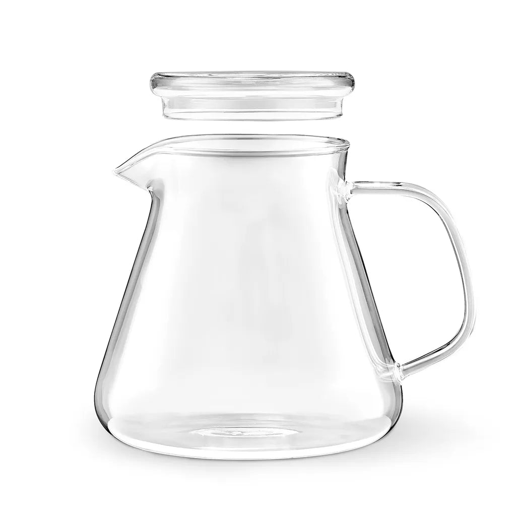  Tchibo Glaskaraffe, Borosilikatglas, Deckel, Hitzebeständig, 600ml