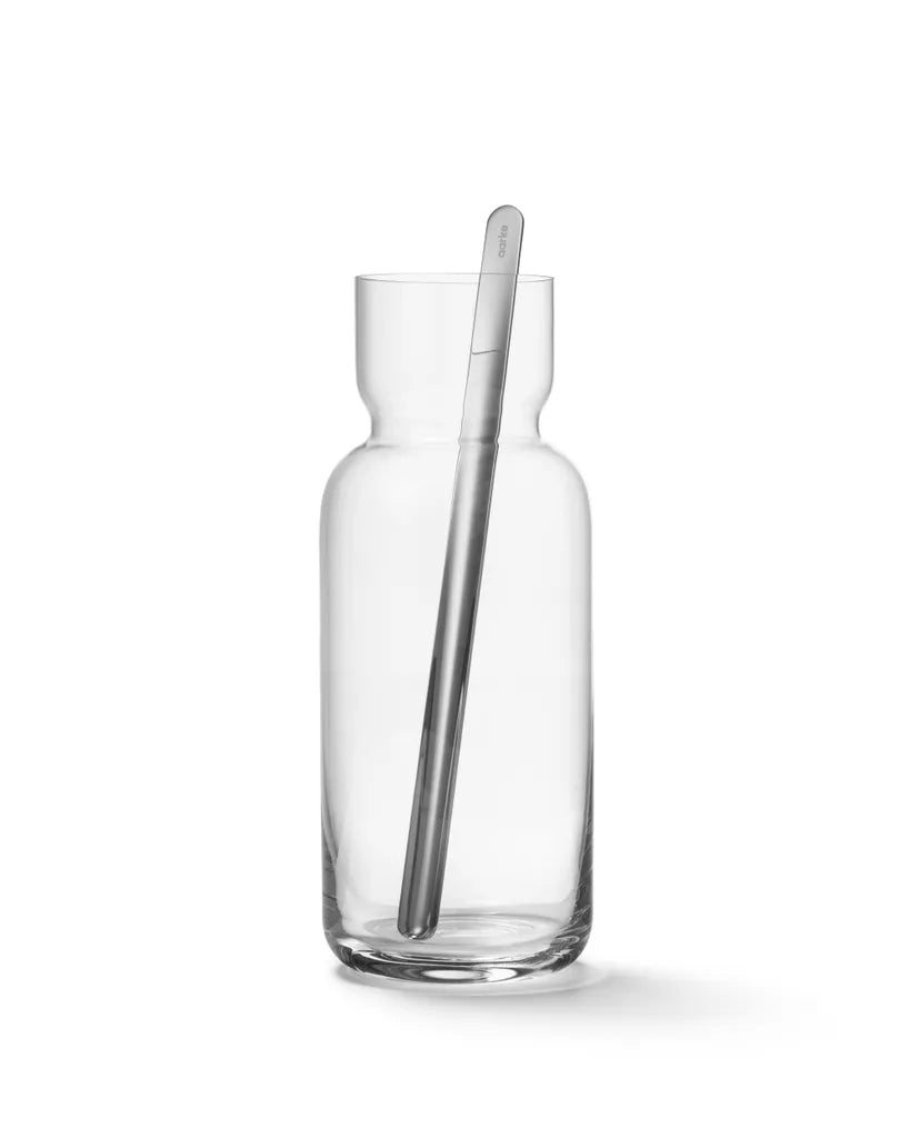  AARKE Karaffe Mit Rührlöffel Nesting Carafe Und Mixing Spoon Kristallglas 1,1L