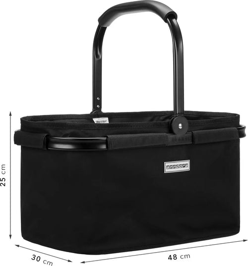  Anndora Einkaufskorb - Schwarz (22 Liter) - Schwarz