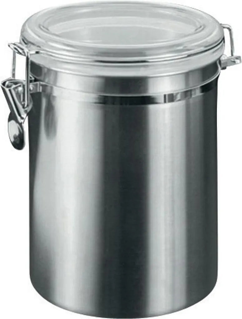  Metaltex Vorratsdose Mit Acryldeckel, 2,0 Liter, Silber