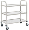  VidaXL 3-Stufiger Servierwagen 95x45x83,5 Cm Edelstahl
