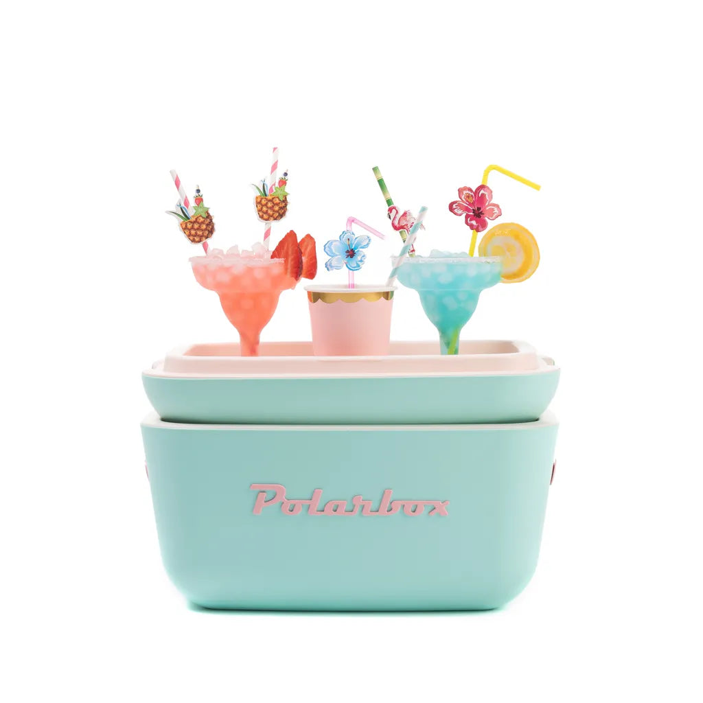 Kühlbox | Passive Kühlbox | Kühltaschen Polar In Retro Vintage Design Aus Kunststoff Mit Polystyrol (Airpop) Thermische Isolierung, 12L In Türkis