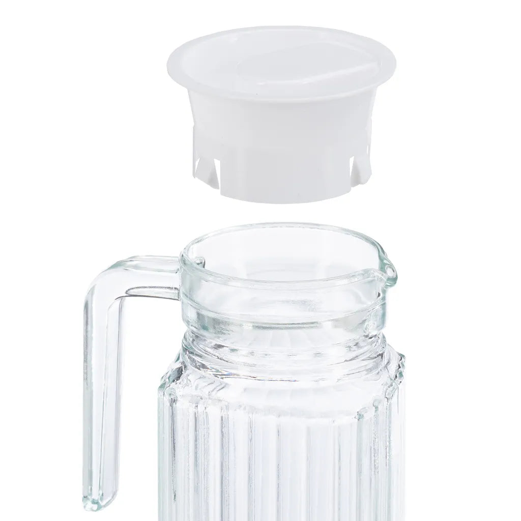  Relaxdays Saftkrug Glas 1 L