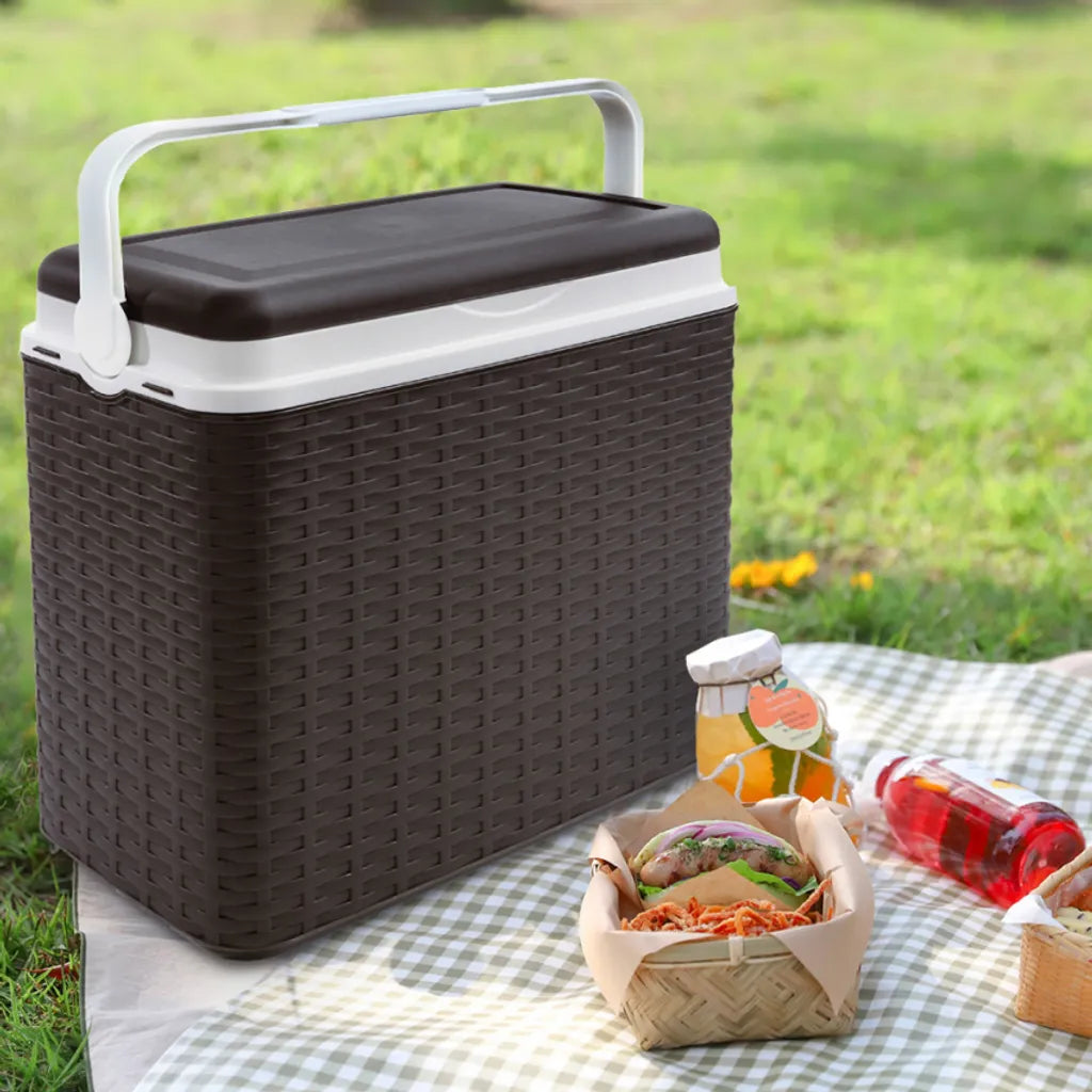  H-Line Kühlbox 24L Rattan Anthrazit 8951