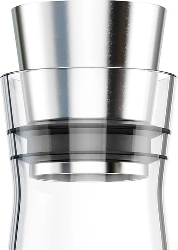  Emsa Kühlkaraffe FLOW Slim 1,0 Liter Glas / Edelstahl