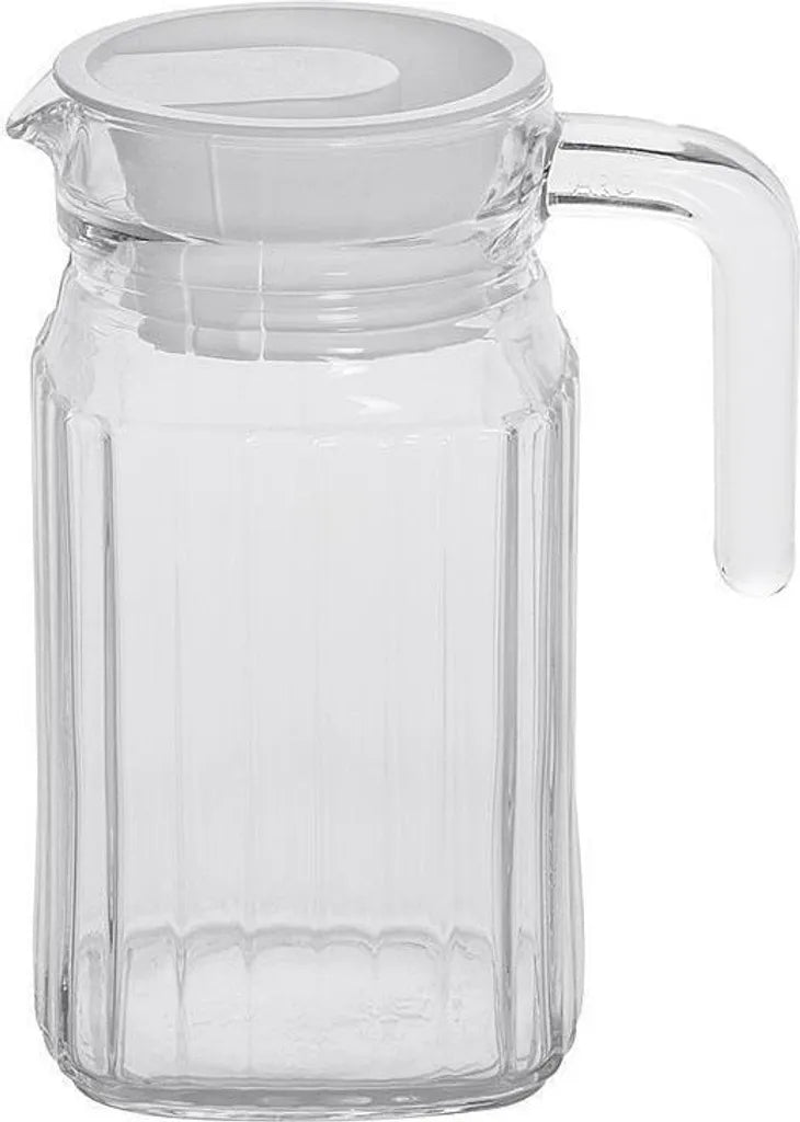  Esmeyer Arcoroc Glaskrug "Quadro" Mit Deckel 0,5 Liter