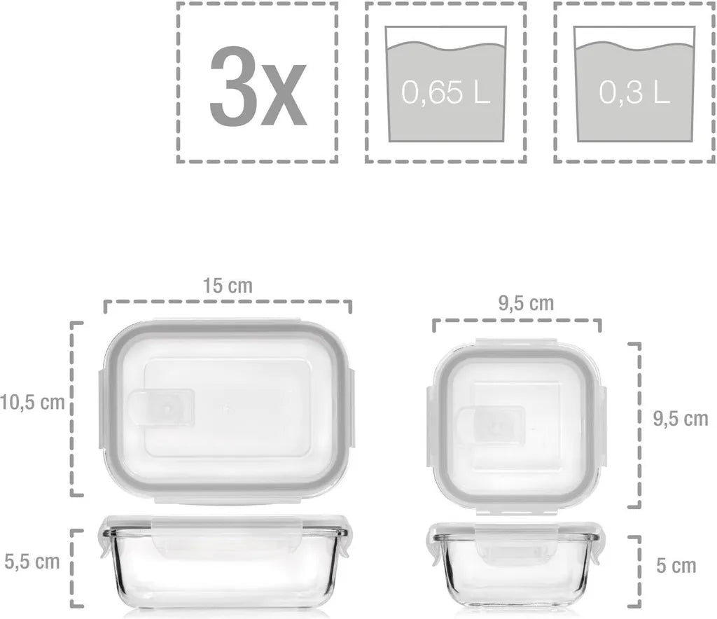  Sänger Frischhaltedosen Set Aus Glas 12er Set