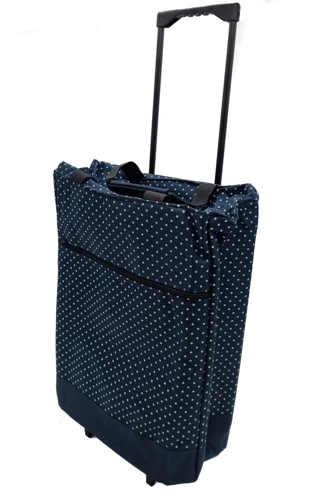  Einkaufstrolley ISO Mit Teleskopgriff - Blau - Fahrbare Kühltasche Einkaufswagen Handwagen Hackenporsche Mit Rollen