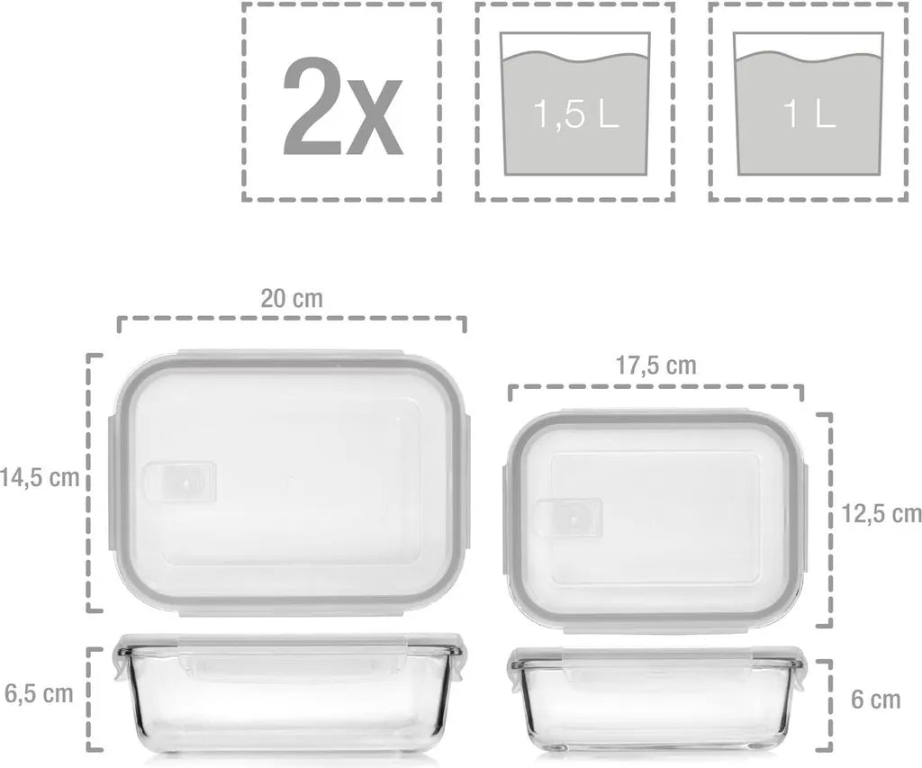  Sänger Frischhaltedosen Set Aus Glas 12er Set