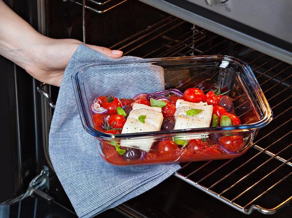  Pyrex Cook & Go Glas Square Teller Mit Deckel 0.9l