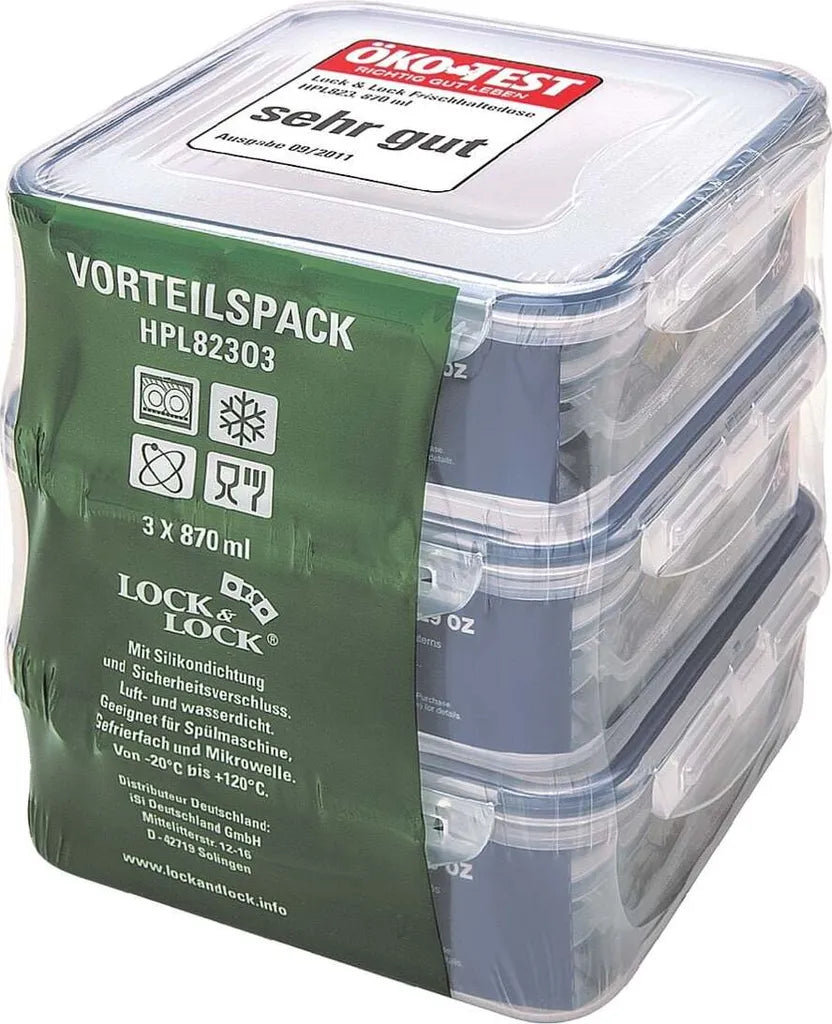 Lock & Lock LocknLock Classic Vorteilspack 3tlg. 2,61L 3 X HPL823 (870ml) HPL823O3
