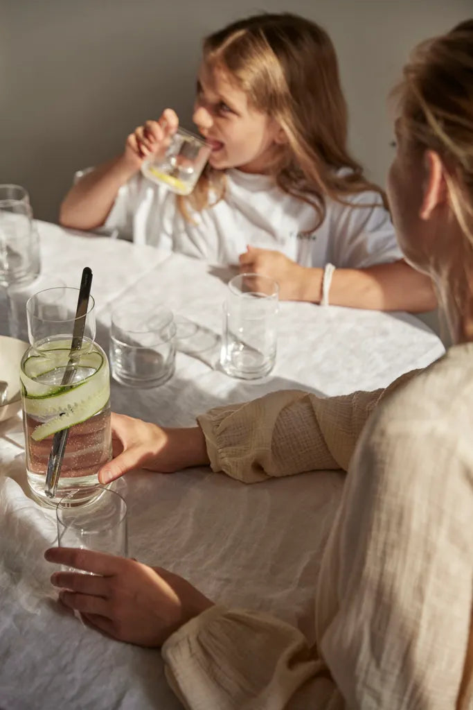  AARKE Karaffe Mit Rührlöffel Nesting Carafe Und Mixing Spoon Kristallglas 1,1L