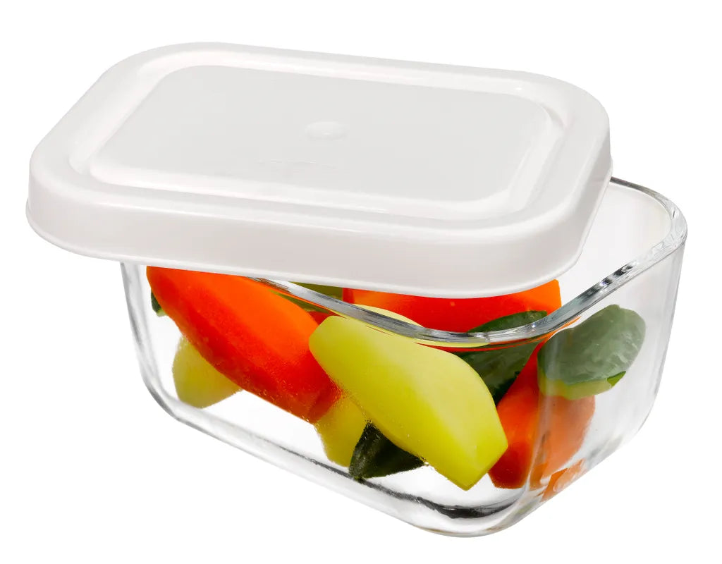  Pasabahce 53733 Snow Box, Glasschale Mit Deckel 420 Cc, Vorratsbehälter Vorratsbox 2 Stück