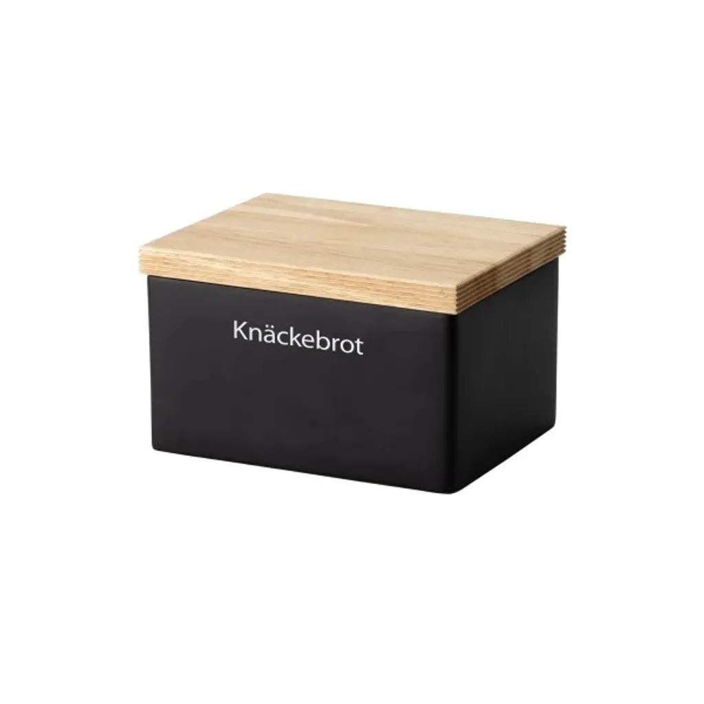  Continenta | Vorratsdose Knäckebrot Keramik Schwarz