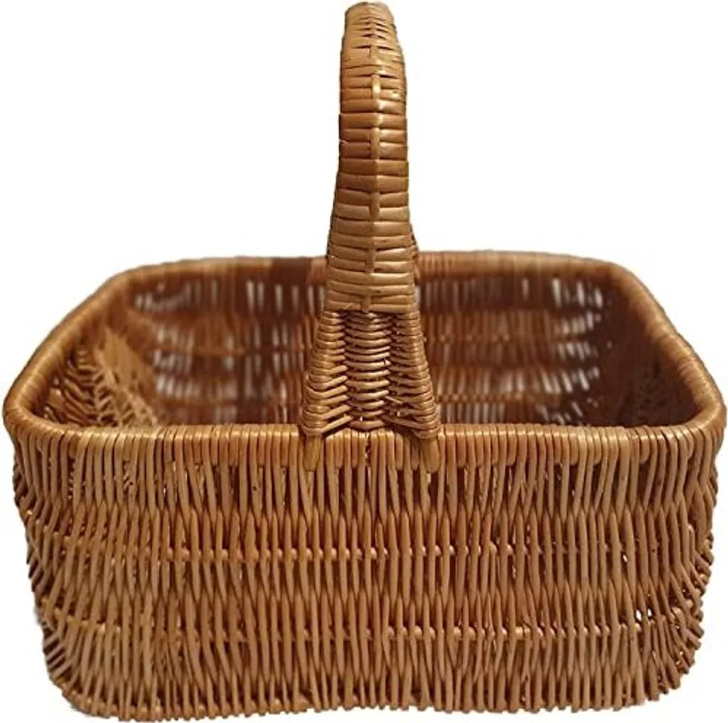  Natuleo By Pokuc Einkaufskorb Aus Weide Rechteckig Braun 36x26x32 Cm