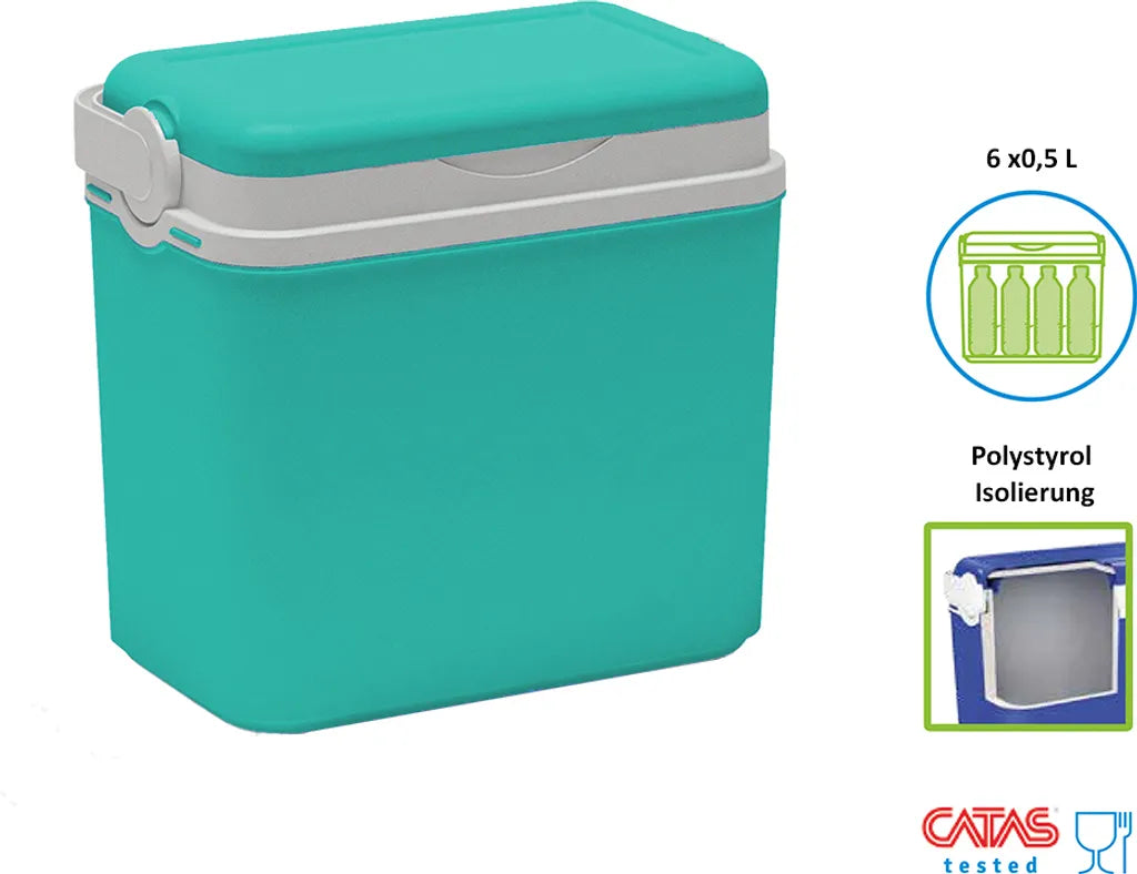  Kühlbox | Passive Kühlbox | Kühltasche 10 Liter, Farbe: Türkis