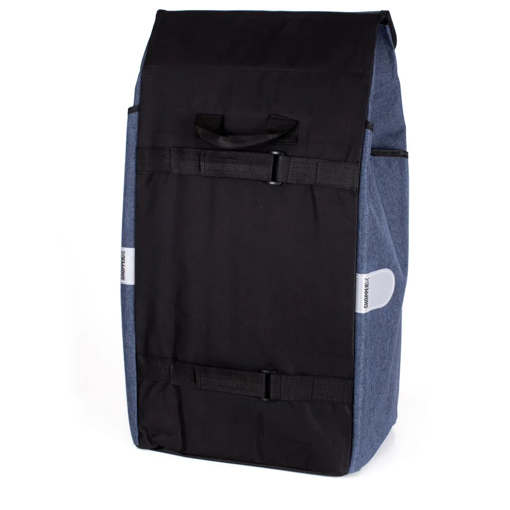  Andersen Einkaufstrolley Sondermodell Royal Stahl Klappbar Mit Metallspeichenrad Ø 25cm Und 61 Liter Tasche Folke Blau Mit Kühlfach