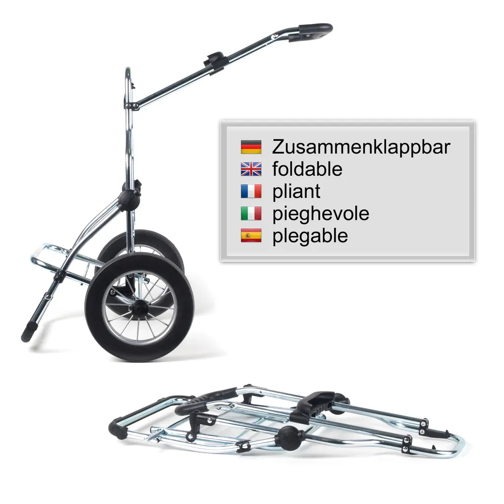  Andersen Einkaufstrolley Royal Klappbar Mit Metallspeichenrad Ø 25 Cm Und 54 Liter Einkaufstasche Milla Schwarz