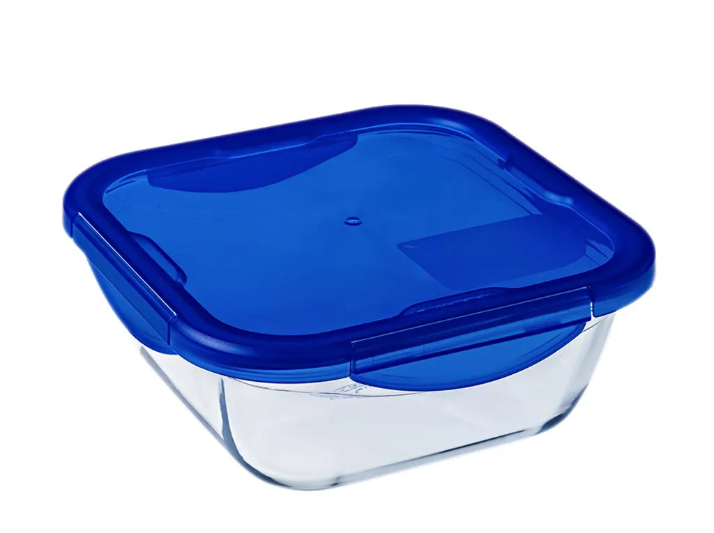  Pyrex Cook & Go Glas Square Teller Mit Deckel 0.9l