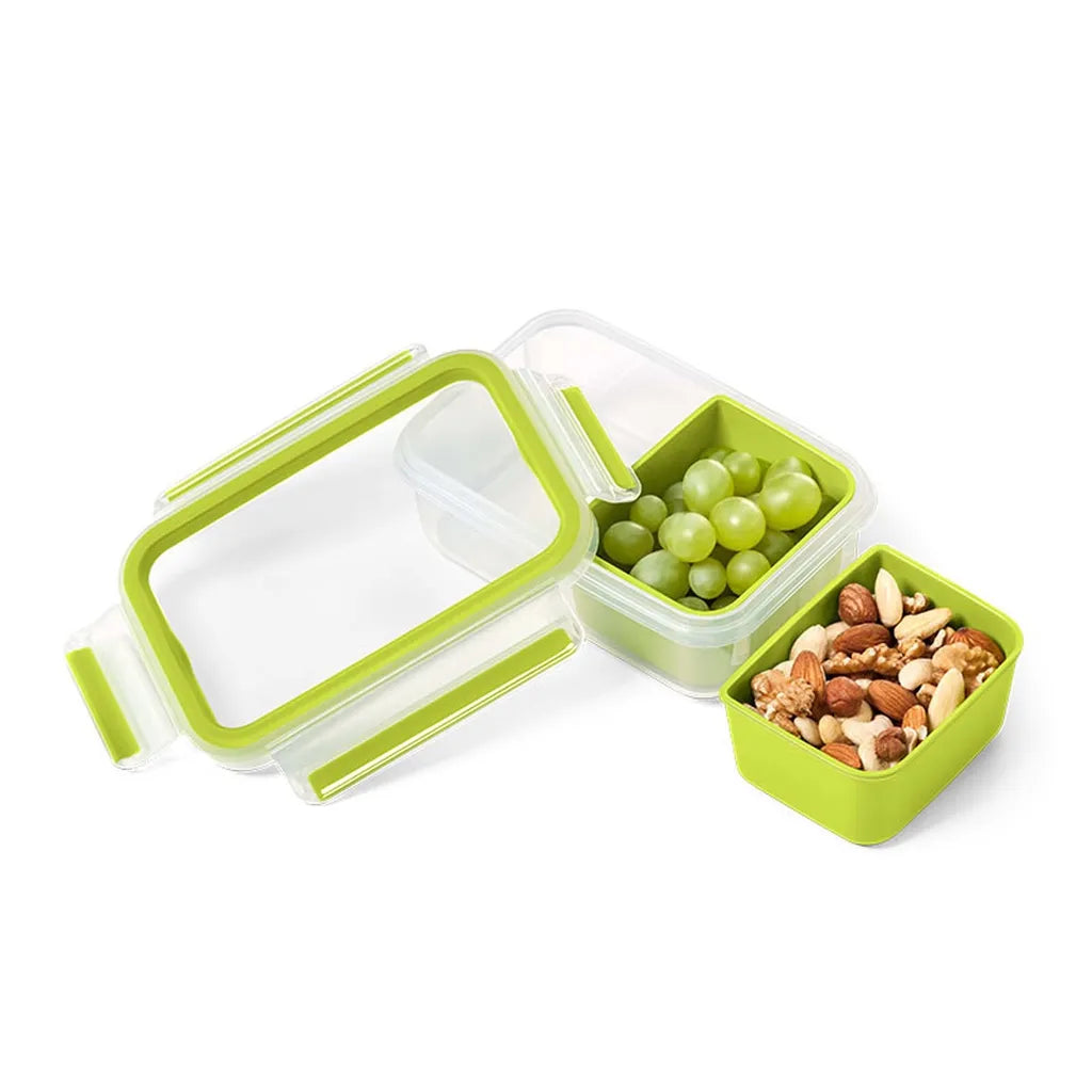  Emsa Snackbox CLIP & GO 0,55 Liter Transparent / Grün