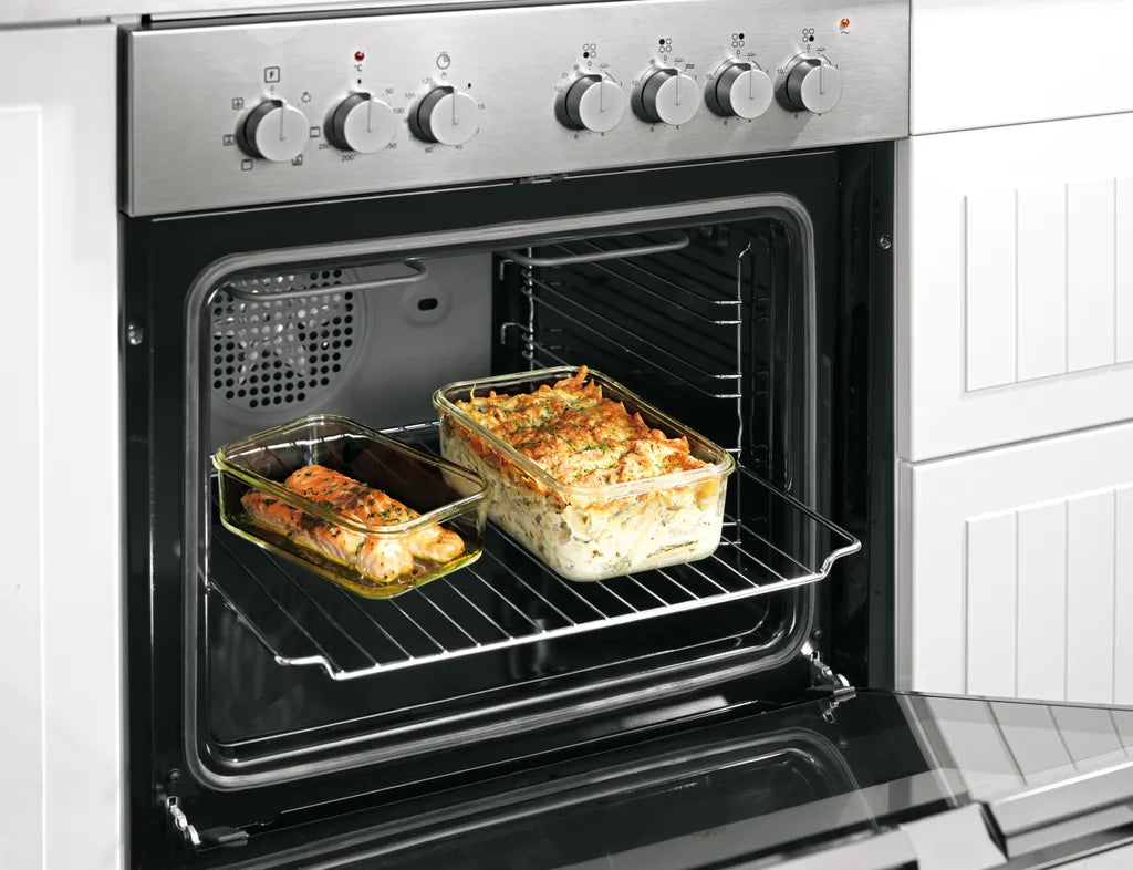  Glas Frischhaltedosen 3er Set Klick-It Gefrierdosen Lunchbox Brotdose Mikrowelle