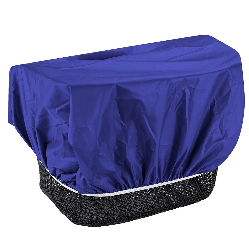  EAZY CASE Fahrradkorb Regenschutz, Wasserfester Korbüberzug, Schutzhülle, Korbabdeckung Wasserabweisend, Regenüberzug Für Fahrradkorb Elastisch, Schutzhaube Für Regen, Dunkelblau, Blau