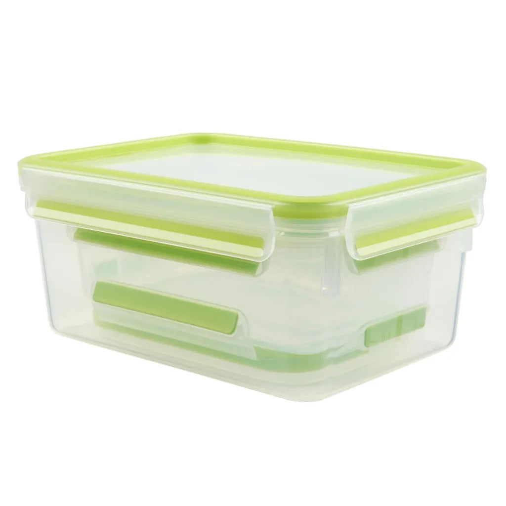  Emsa Frischhaltedose CLIP & CLOSE, 3er Set, 0,55/1,0/2,30 L, Farbe Grün
