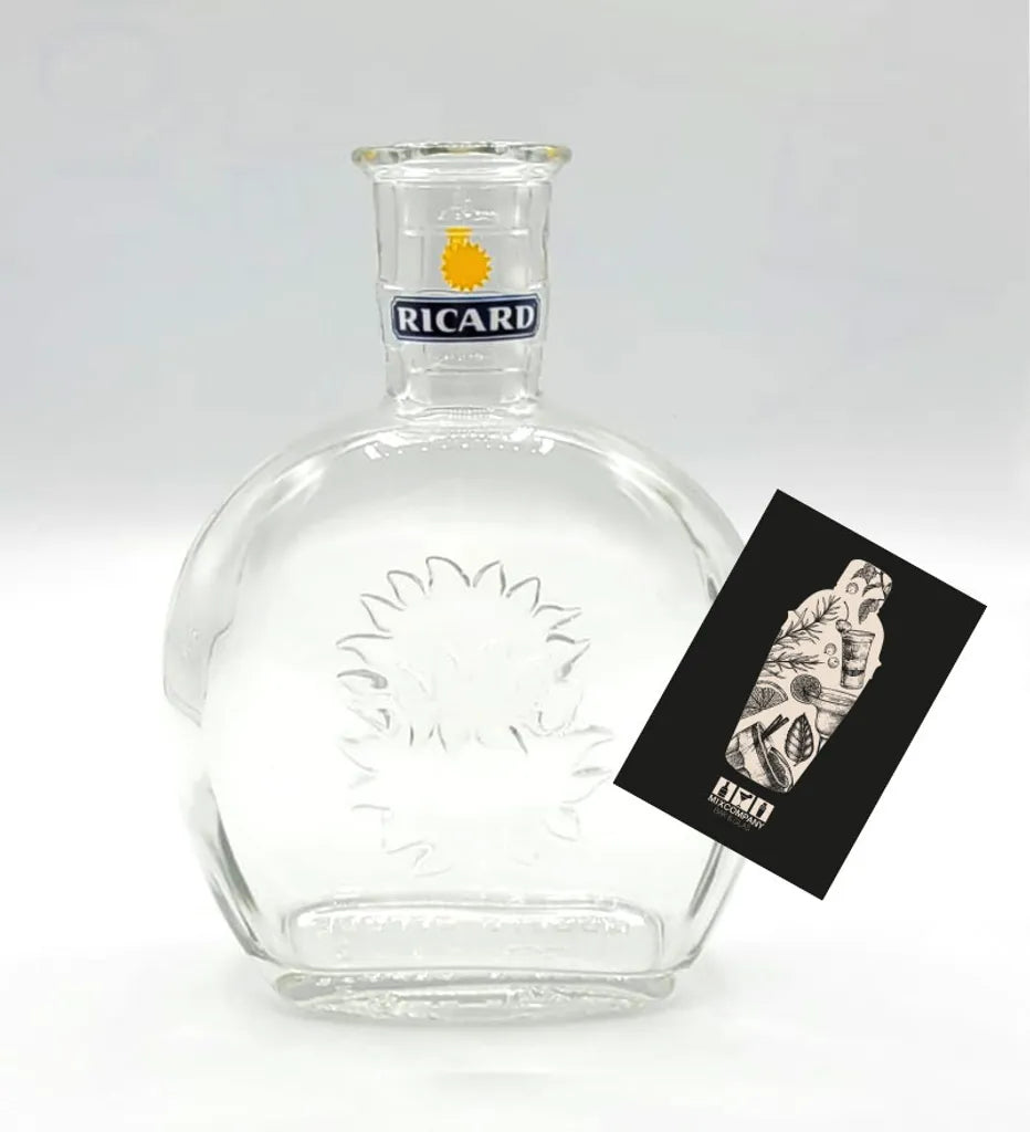  Ricard Karaffe Wasserkaraffe Vase Aus Glas Vintage Ricard Soleil Sonne Mit Logo